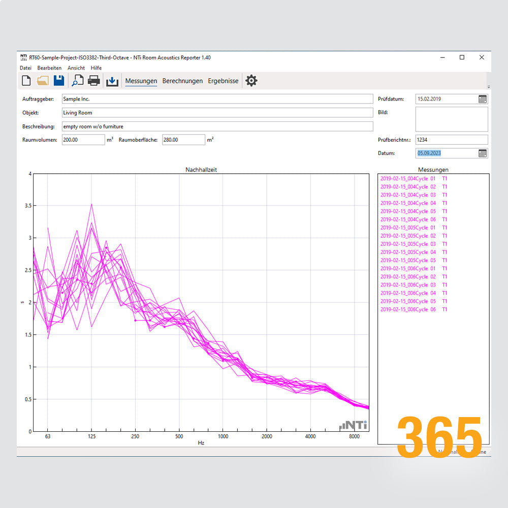 XL2 Room Acoustics Reporter 365